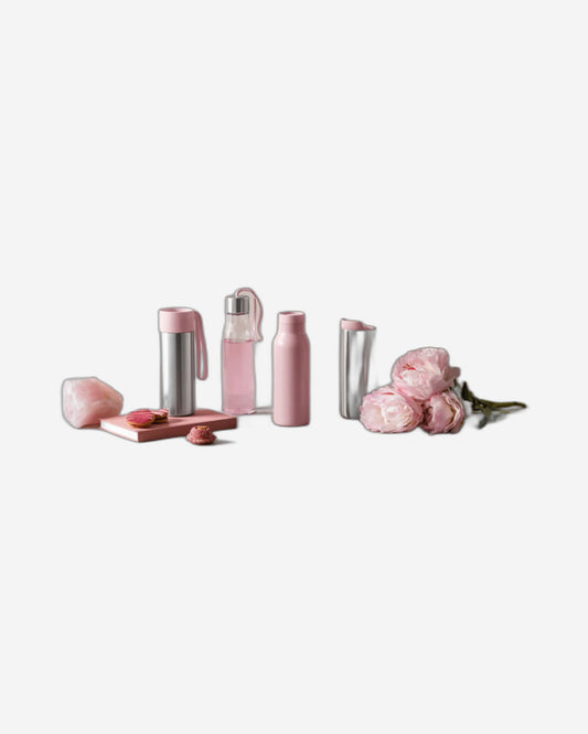 زجاجة شرب إيفا سولو 503045 سعة 0.5 لتر، مصنوعة من الكوارتز الوردي