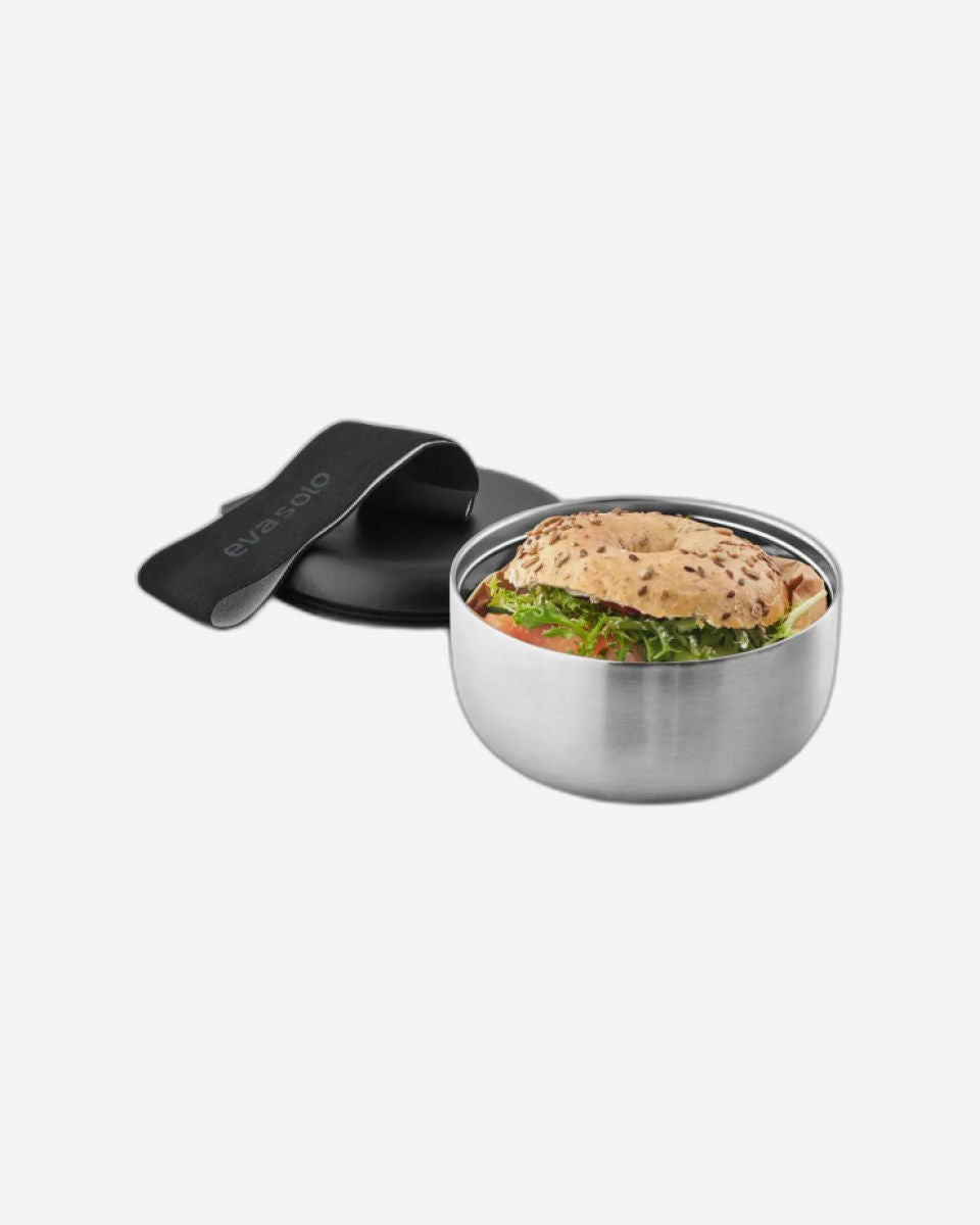 علبة غداء إيفا سولو 503077 تو جو، لون أسود/أسود