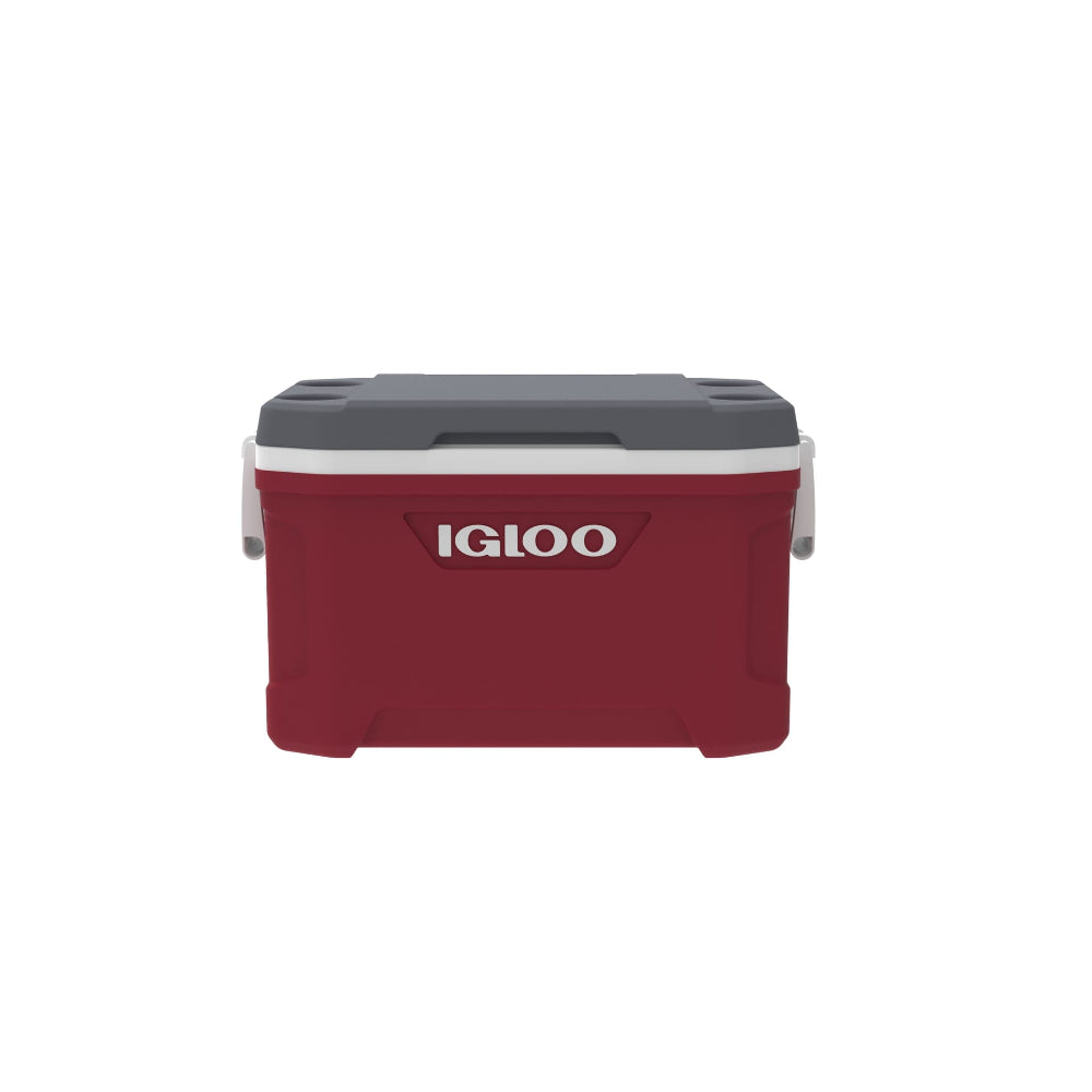00050340-Igloo-Latitude 52 Cooler Box - Industrial Red /Meteorite