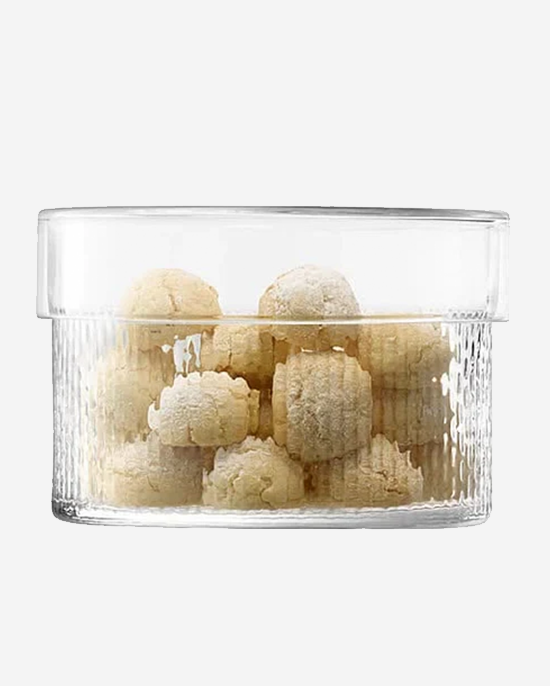 LSA Wicker Container & Lid Clear