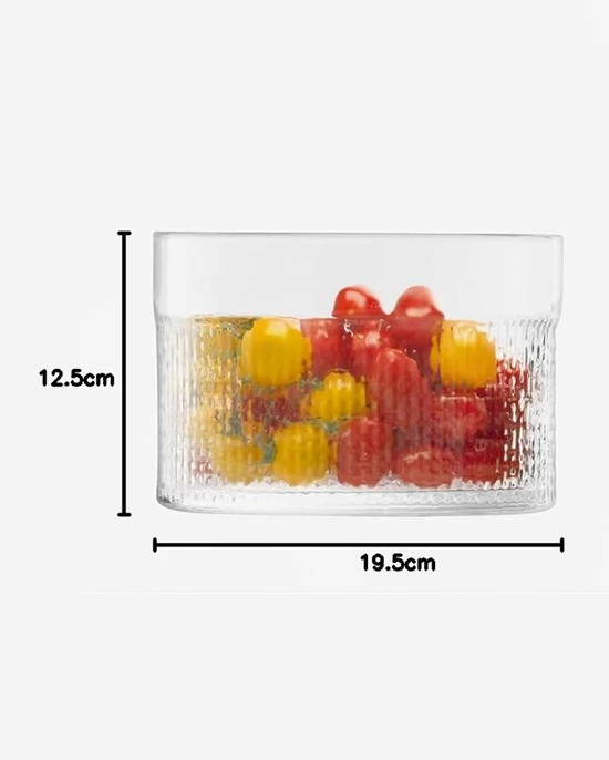 LSA Clear Wicker Container with Lid
