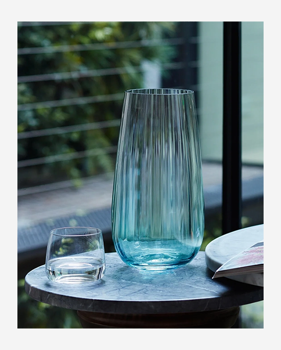 LSA Dusk GreenGrey Vase H28cm