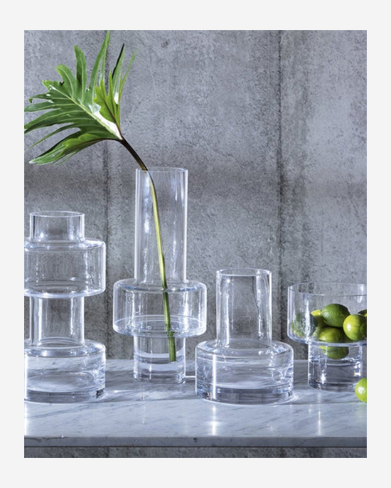 LSA Metropole Clear Riga Vase