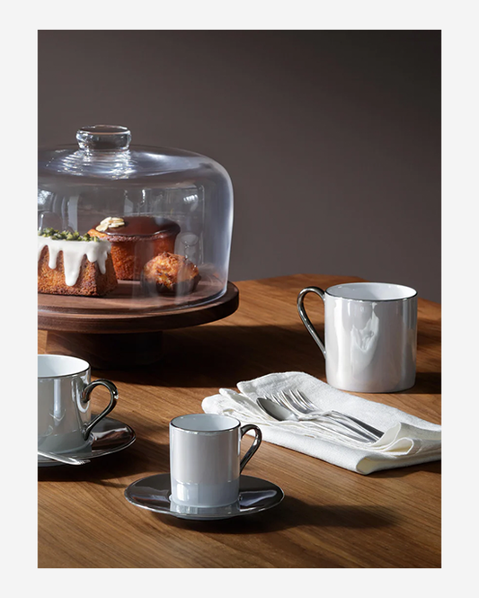 LSA Palazzo Pearl Coffee Cup & Saucer 100ml