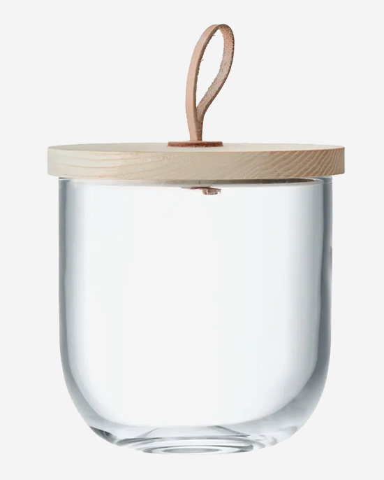 LSA Ivalo Clear Container & Ash Lid H15.5cm