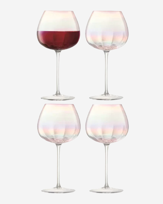 LSA Pearl Red Wine Glass 460ml Mother of Pearl x4