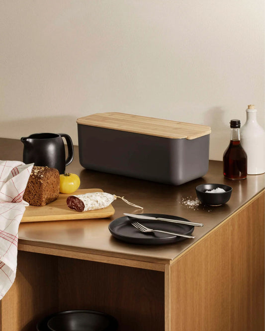 صندوق خبز إيفا سولو 520362، لون رمادي فاتح