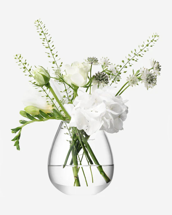LSA Flower Mini Table Vase Clear