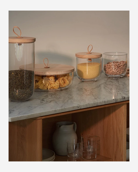 LSA Ivalo Clear Container & Ash Lid H29.5cm