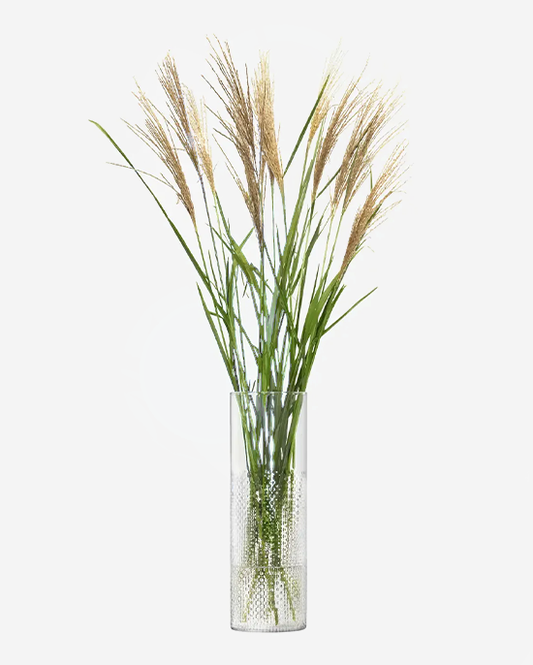 LSA Clear Wicker Vase H40cm