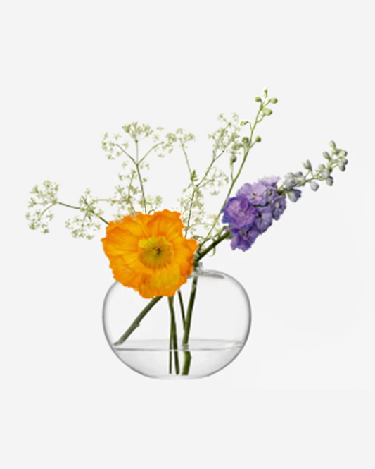 LSA Clear Flower Curved Bouquet Vase