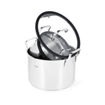 مجموعة أواني الطهي فيسمان فابيا، 4 قطع (الأواني: 2.5 لتر/18 سم؛ 6.2 لتر/24 سم؛ الأغطية 18/24 سم)