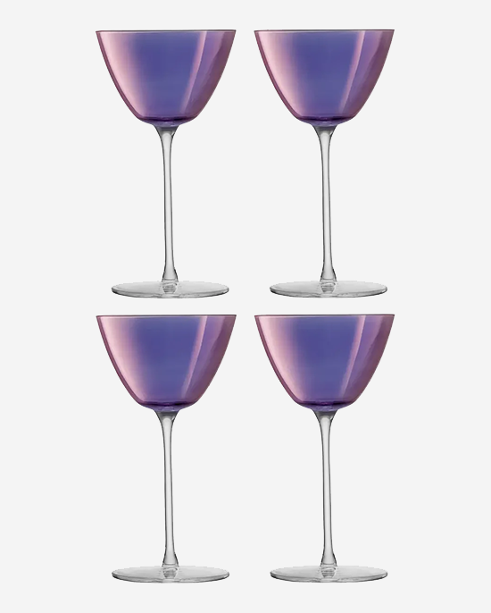 LSA Polar Violet Aurora Martini Glass 195ml