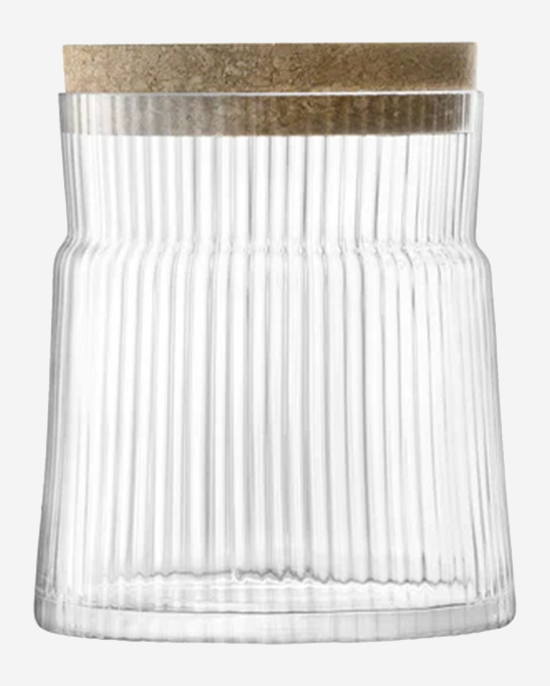 LSA Gio Line Container & Cork Stopper Clear