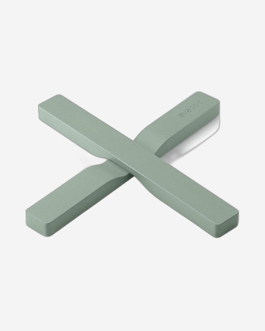 إيفا سولو 530748، قطعتان من قواعد الأواني المغناطيسية، لون أخضر باهت