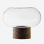 فانوس مزهرية LSA Clear Walnut Oblate بارتفاع 28 سم
