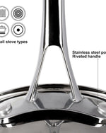 مقلاة صلصة فيسمان فيليس 18 سم/2.4 لتر بدون غطاء من الفولاذ المقاوم للصدأ