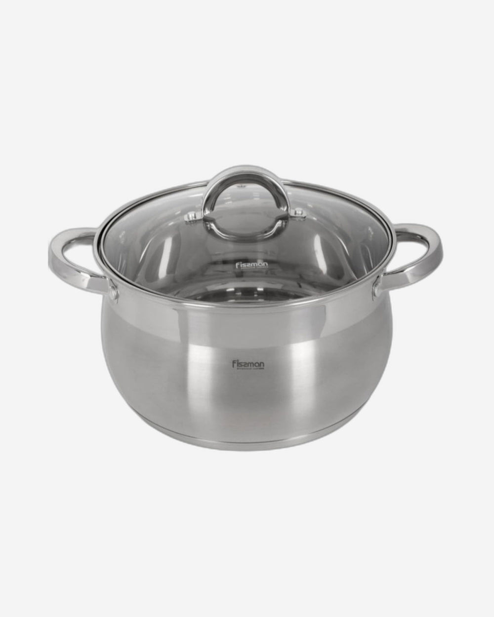 Fissman Stockpot Felina 24cm/6.5LTR With Glass Lid Stainless Steel