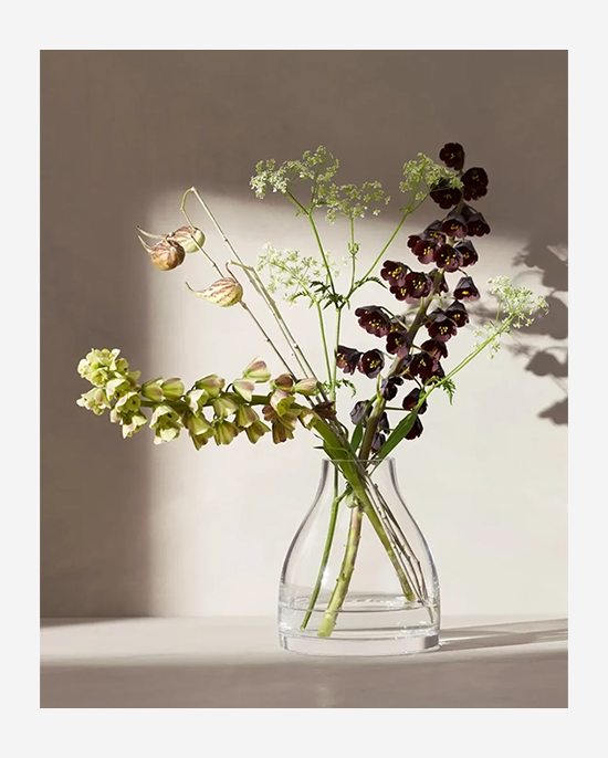 LSA Clear Flower Kiln Vase H16cm