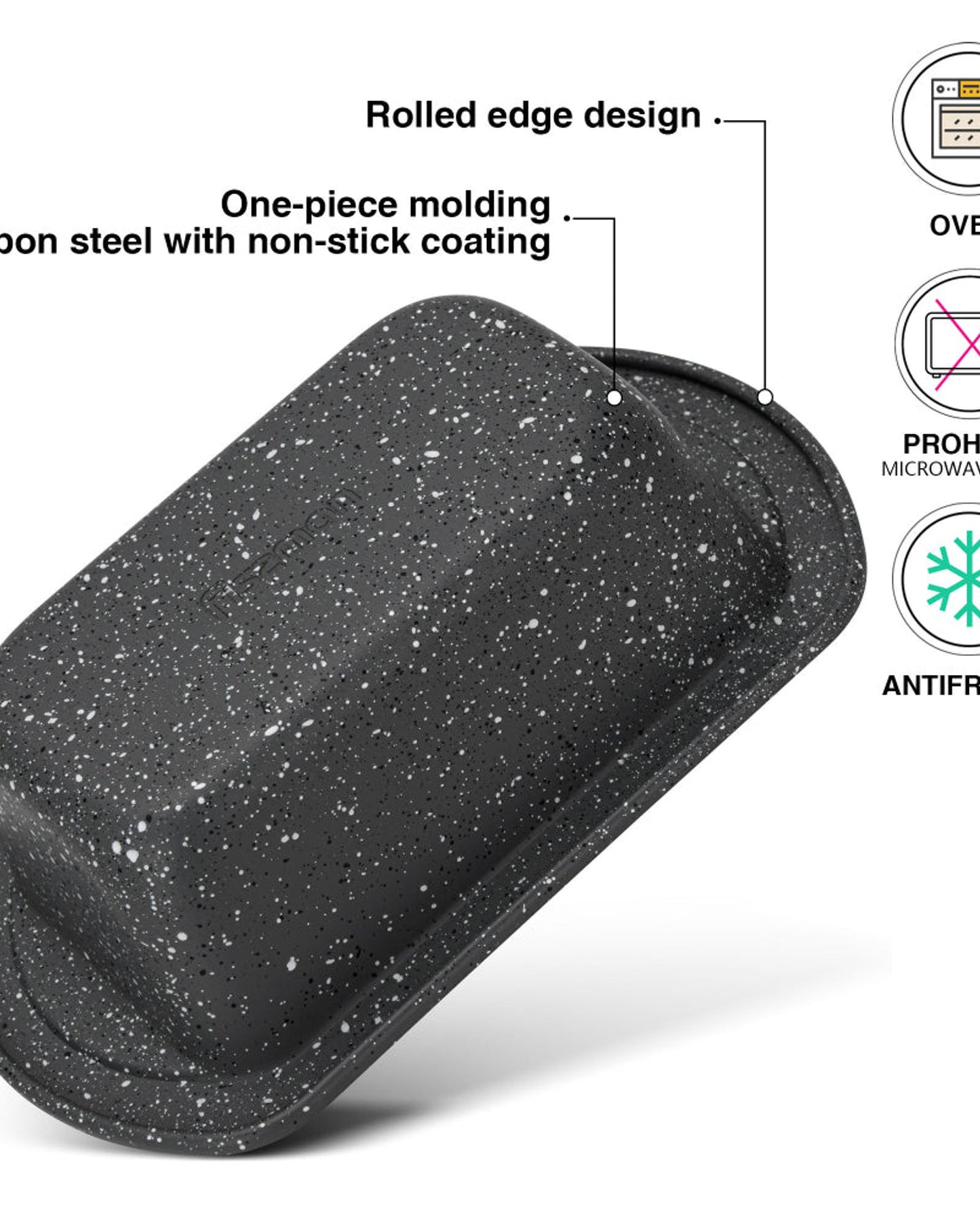 قالب خبز فيسمان كاربون 17 سم