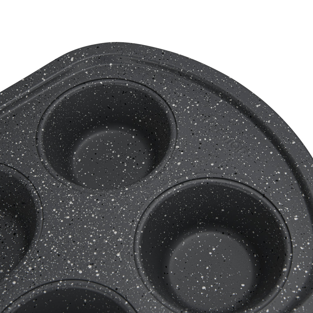 صينية مافن فيسمان، 6 أكواب، 32 سم، مصنوعة من الفولاذ الكربوني مع طلاء غير لاصق