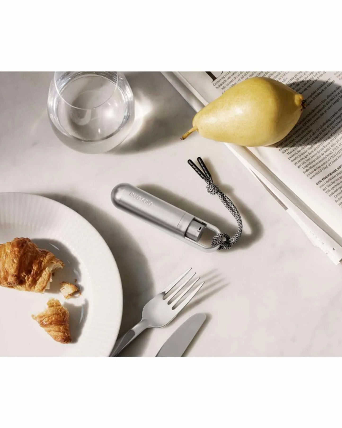 موزع إيفا سولو 567901 صغير فضي اللون بدون علبة