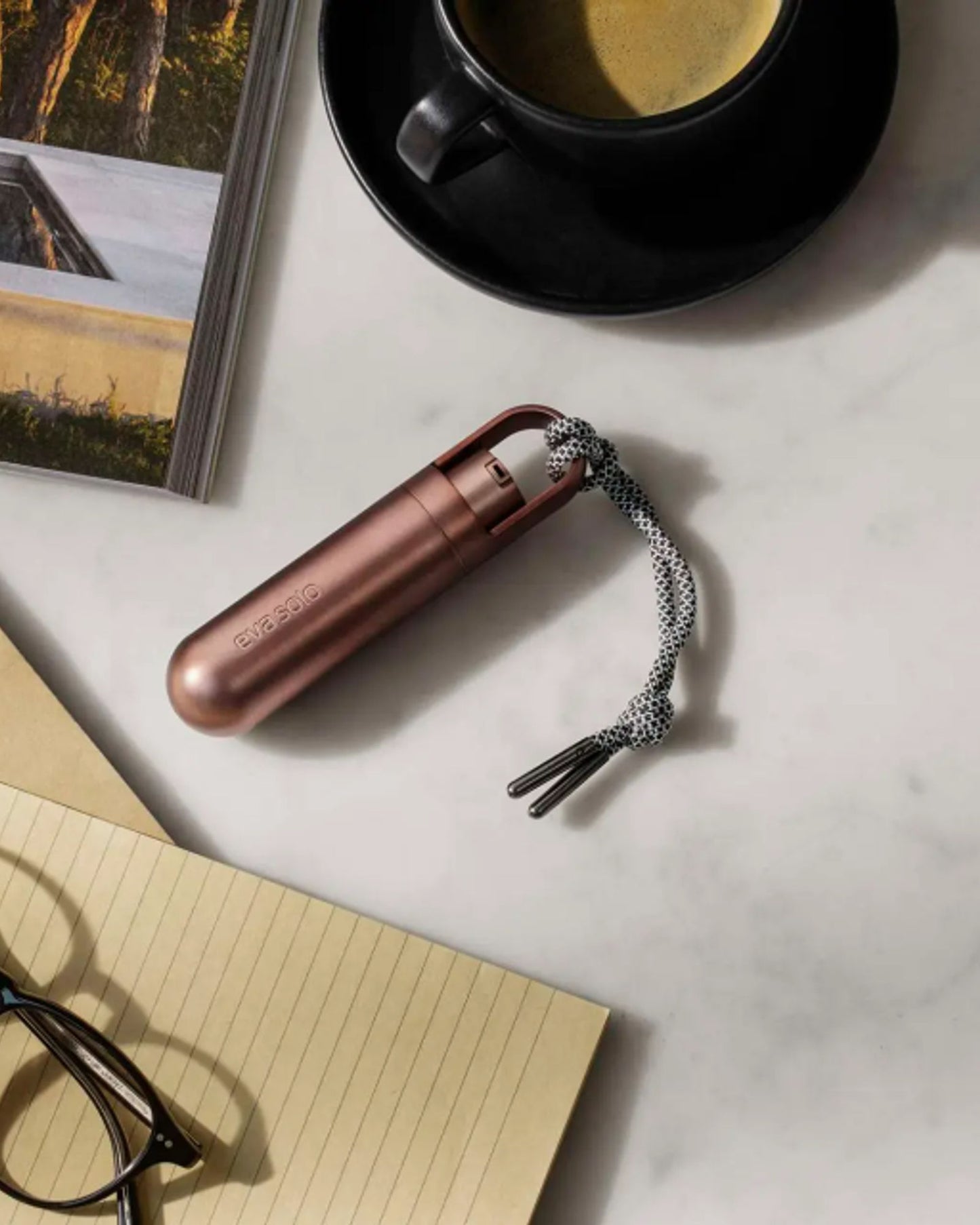 موزع إيفا سولو 567902 صغير نحاسي بدون علبة