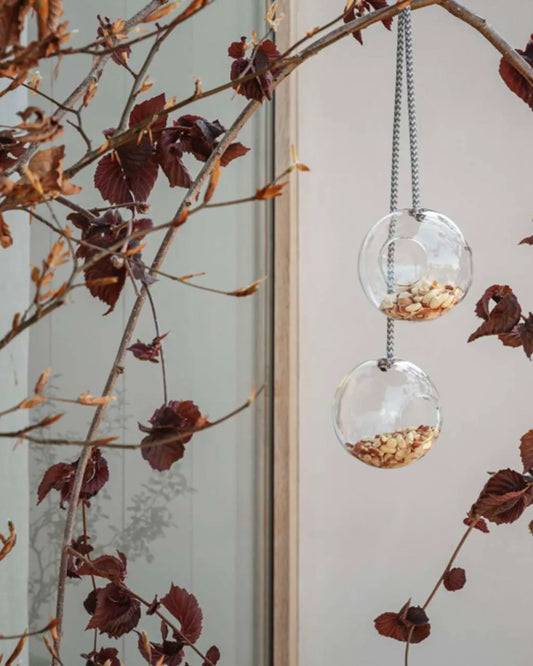 إيفا سولو 571019 2 مغذي طيور زجاجي