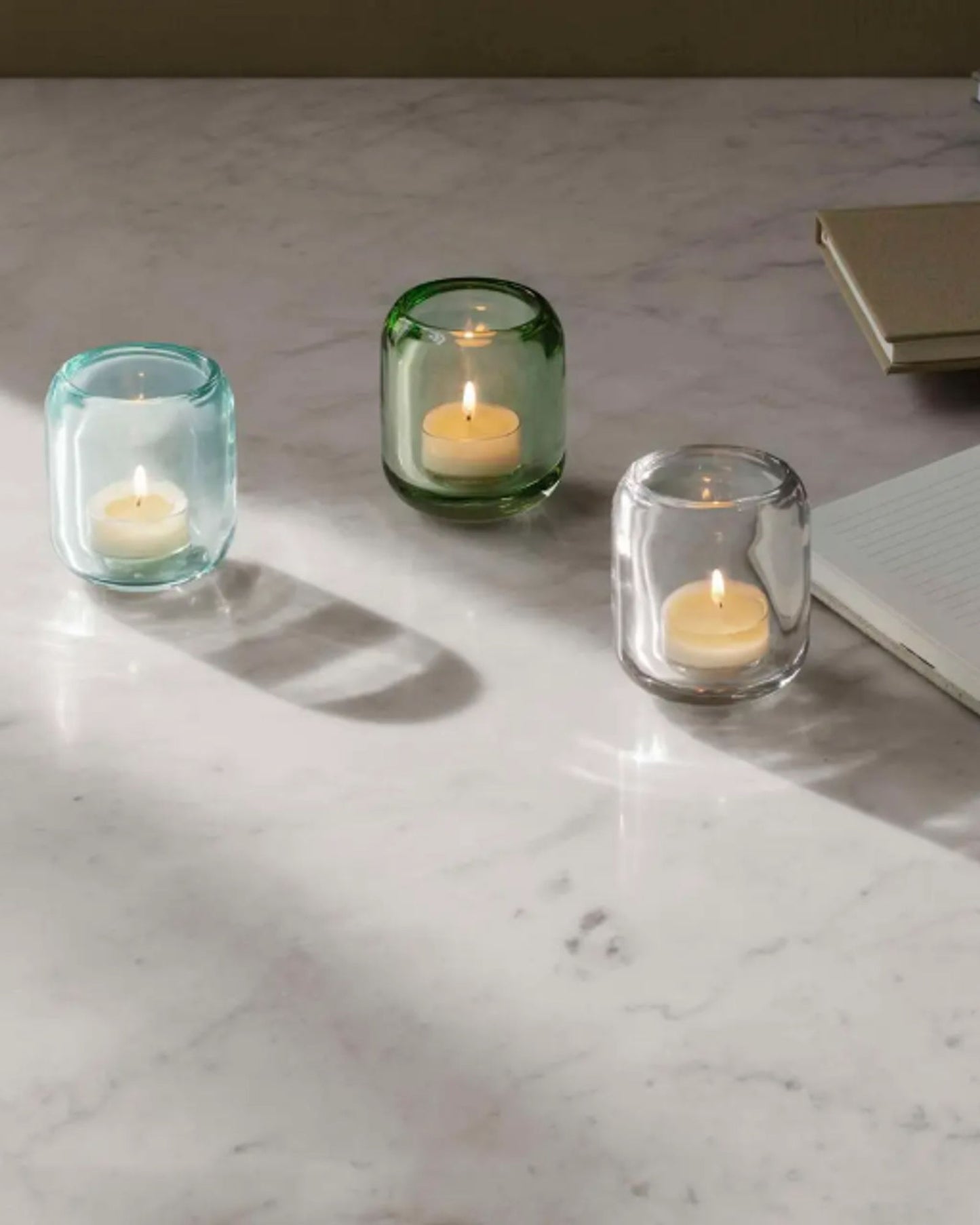 حامل شموع إيفا سولو 571373 2 على شكل بلوطة، شفاف