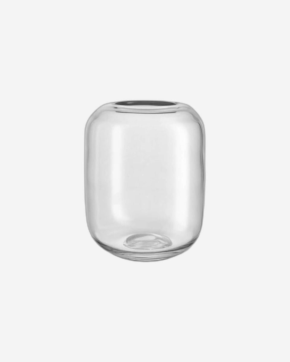 مزهرية إيفا سولو 571388 على شكل بلوط، ارتفاع 16.5 بوصة، شفافة