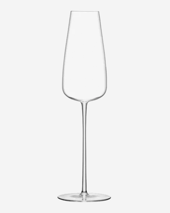 LSA Wine Culture Champagne Flute 330ml Clear x2