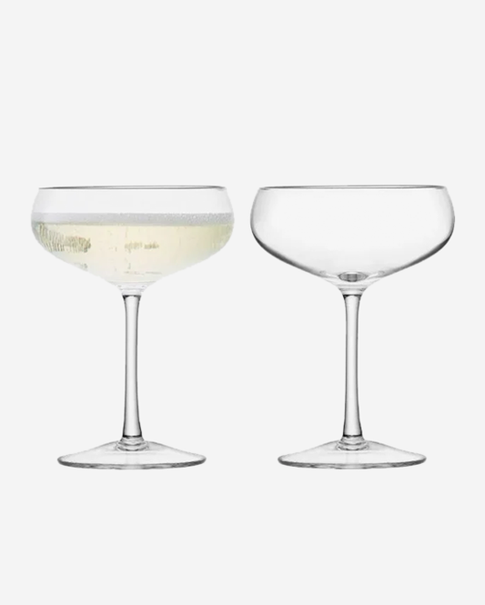 LSA Wine Champagne Saucer 220ml Clear x4