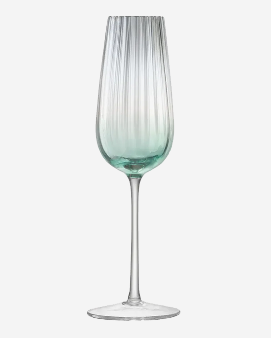 LSA Dusk Champagne Flute 250ml Green/Grey x3