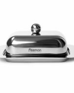 طبق زبدة فيسمان 18×12×7 سم من الفولاذ المقاوم للصدأ