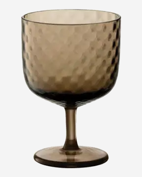 LSA Dapple Wine Glass 325ml Earth Brown x2