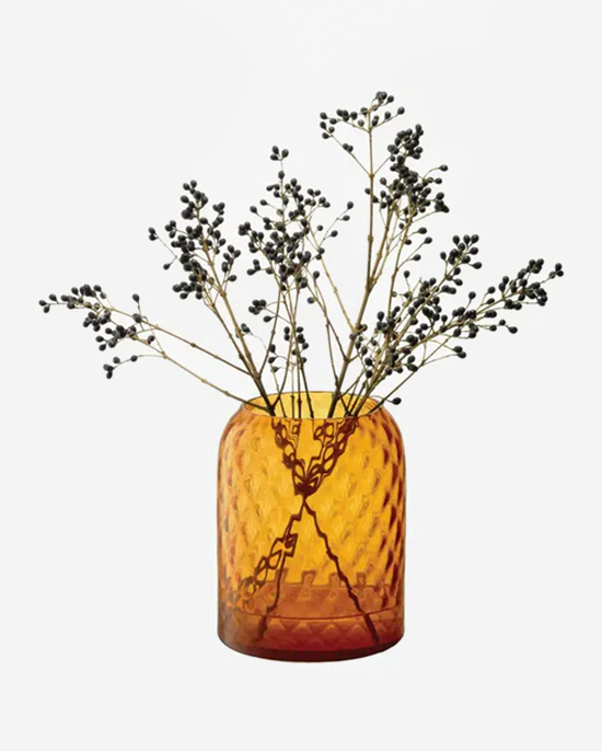 LSA Sun Amber Dapple Vase Lantern
