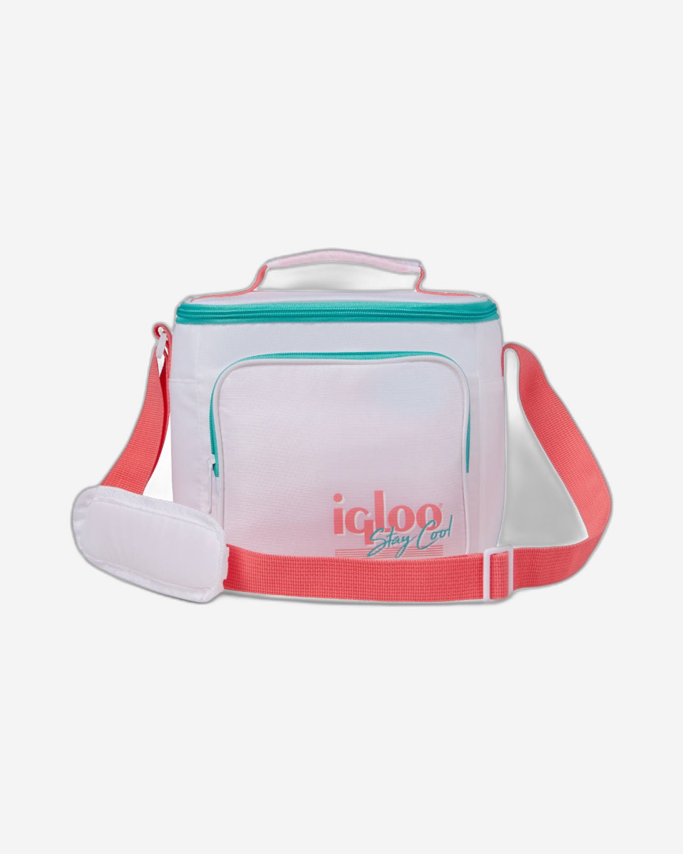 00060932-Igloo-Retro حقيبة غداء مربعة مبردة - بيضاء