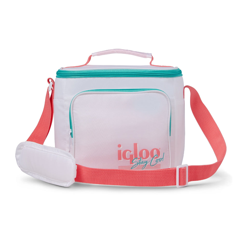 00060932-Igloo-Retro Square Cooler Lunch Bag - White