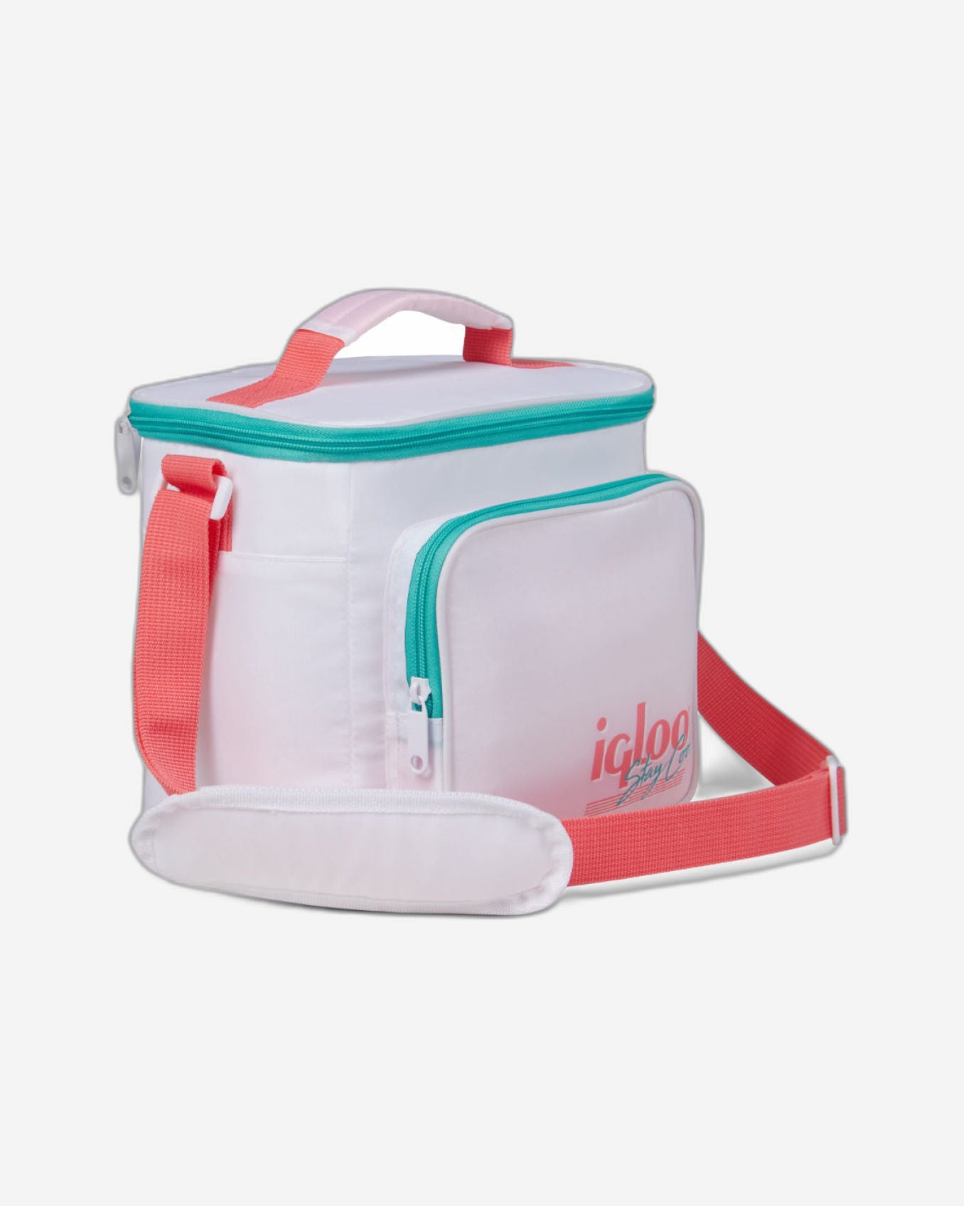 00060932-Igloo-Retro حقيبة غداء مربعة مبردة - بيضاء