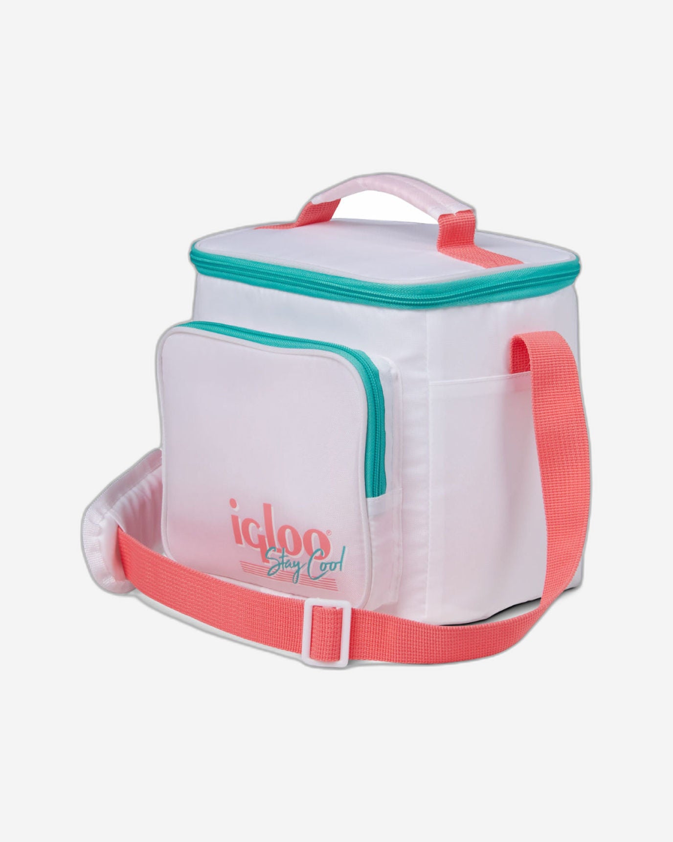 00060932-Igloo-Retro حقيبة غداء مربعة مبردة - بيضاء