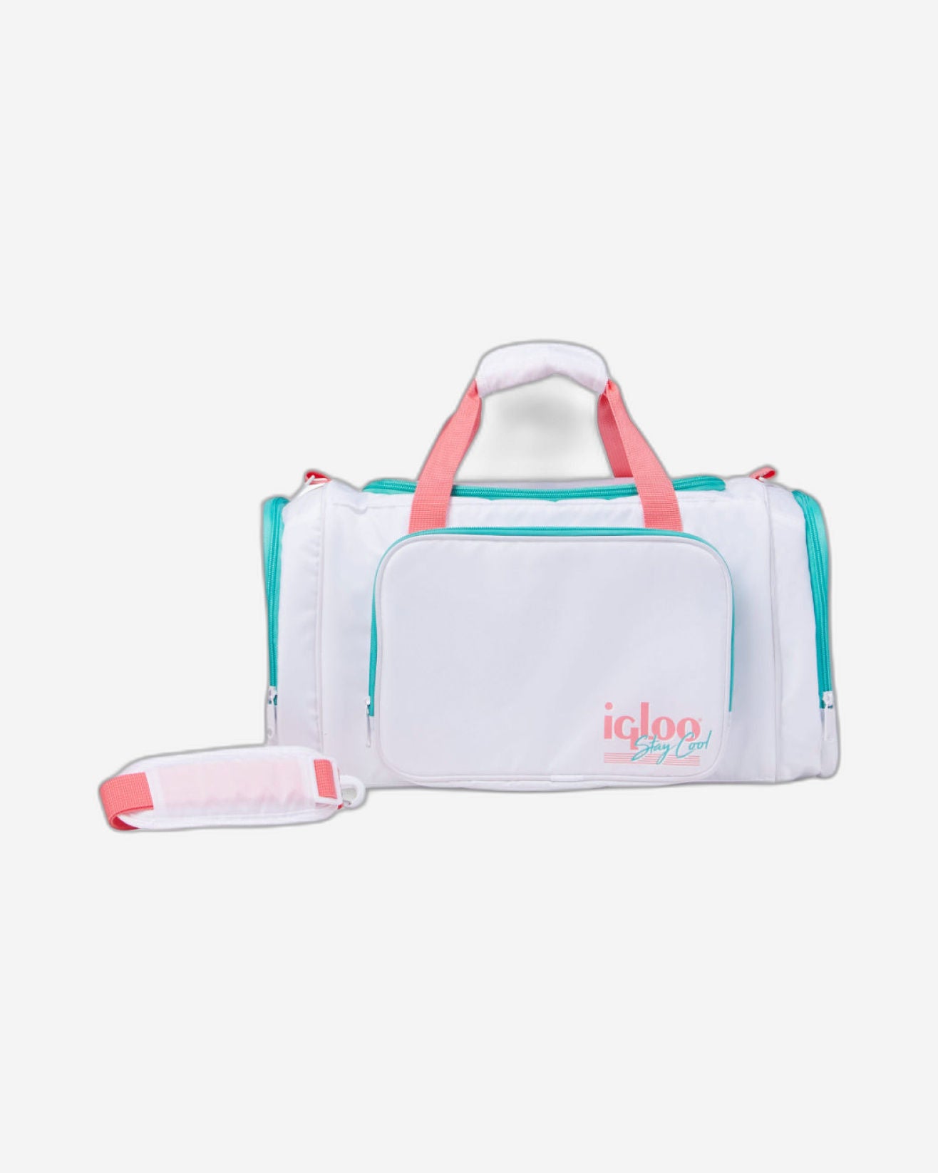 00060935-Igloo-حقيبة دافل مبردة ريترو - بيضاء