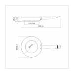 ترامونتينا منذ عام 1911، صنع في البرازيل. مقلاة ترامونتينا بروفيشنال 20 سم، 1.1 لتر، من الفولاذ المقاوم للصدأ، بمقبض طويل، وقاعدة ثلاثية الطبقات، وطلاء داخلي غير لاصق.