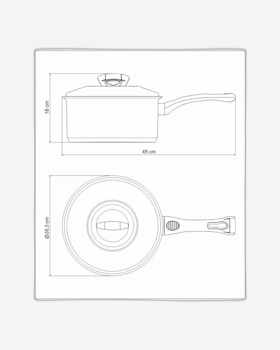 ترامونتينا منذ عام 1911، صنع في البرازيل، قدر ترامونتينا سولار من الفولاذ المقاوم للصدأ مع غطاء ومقبض طويل وقاعدة ثلاثية الطبقات، 24 سم، 4.7 لتر