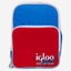 00063075-Igloo - حقيبة غداء ريترو قابلة للتحويل - نجمة حمراء / أزرق داكن / أزرق بودرة