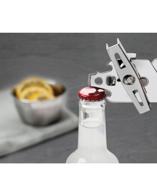 ترامونتينا منذ عام 1911، صنع في البرازيل، فتاحة علب من الفولاذ المقاوم للصدأ من ترامونتينا مارفيم