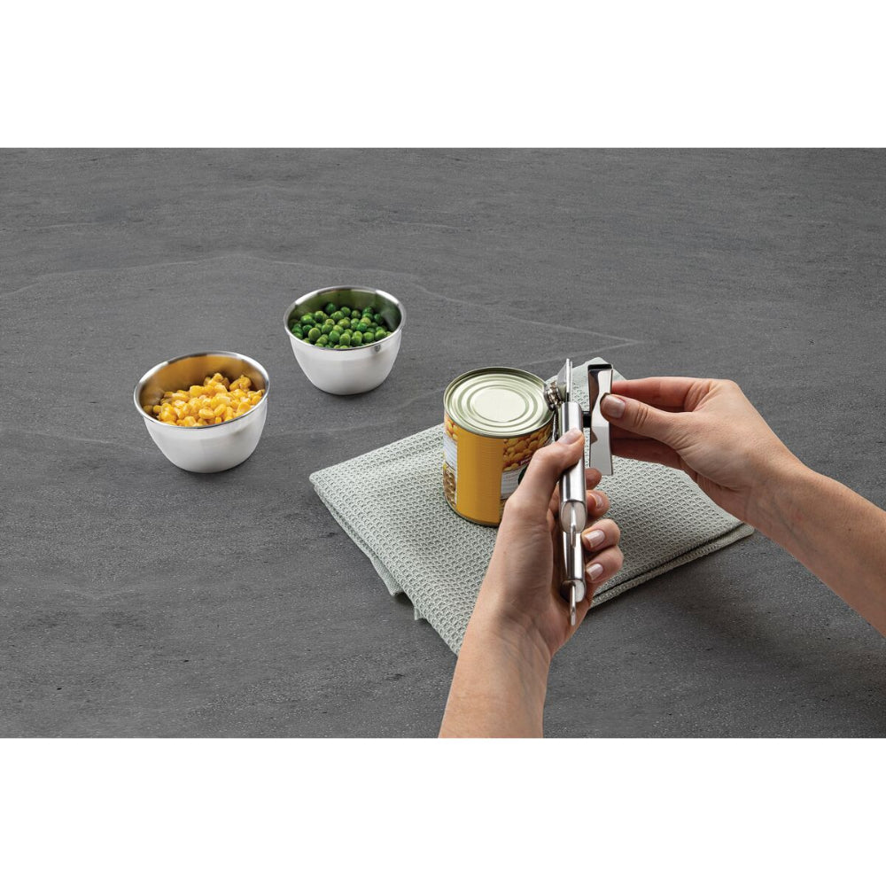 ترامونتينا منذ عام 1911، صنع في البرازيل، فتاحة علب من الفولاذ المقاوم للصدأ من ترامونتينا مارفيم