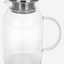 Fissman Glass Pitcher 1500ml Stainless Steel Silicone Lid
