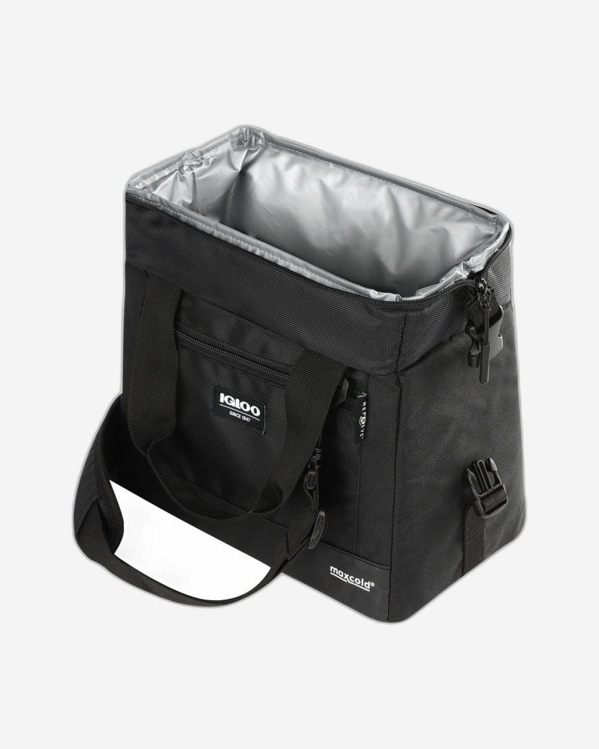 00066148-حقيبة تبريد إيجلو ماكس كولد إيفرغرين سناب داون، 12 علبة - أسود