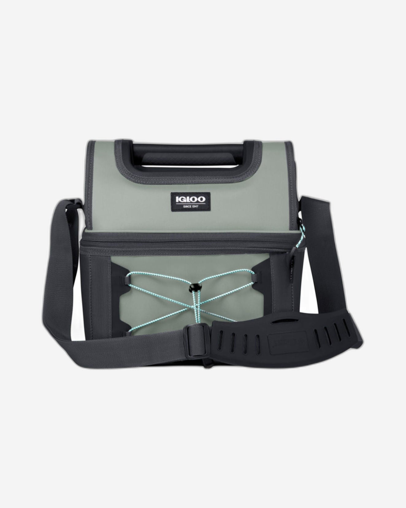 حقيبة تبريد معزولة ناعمة الجوانب لحمل علب الغداء من إيجلو، سعة ١٦ علبة - رمادي