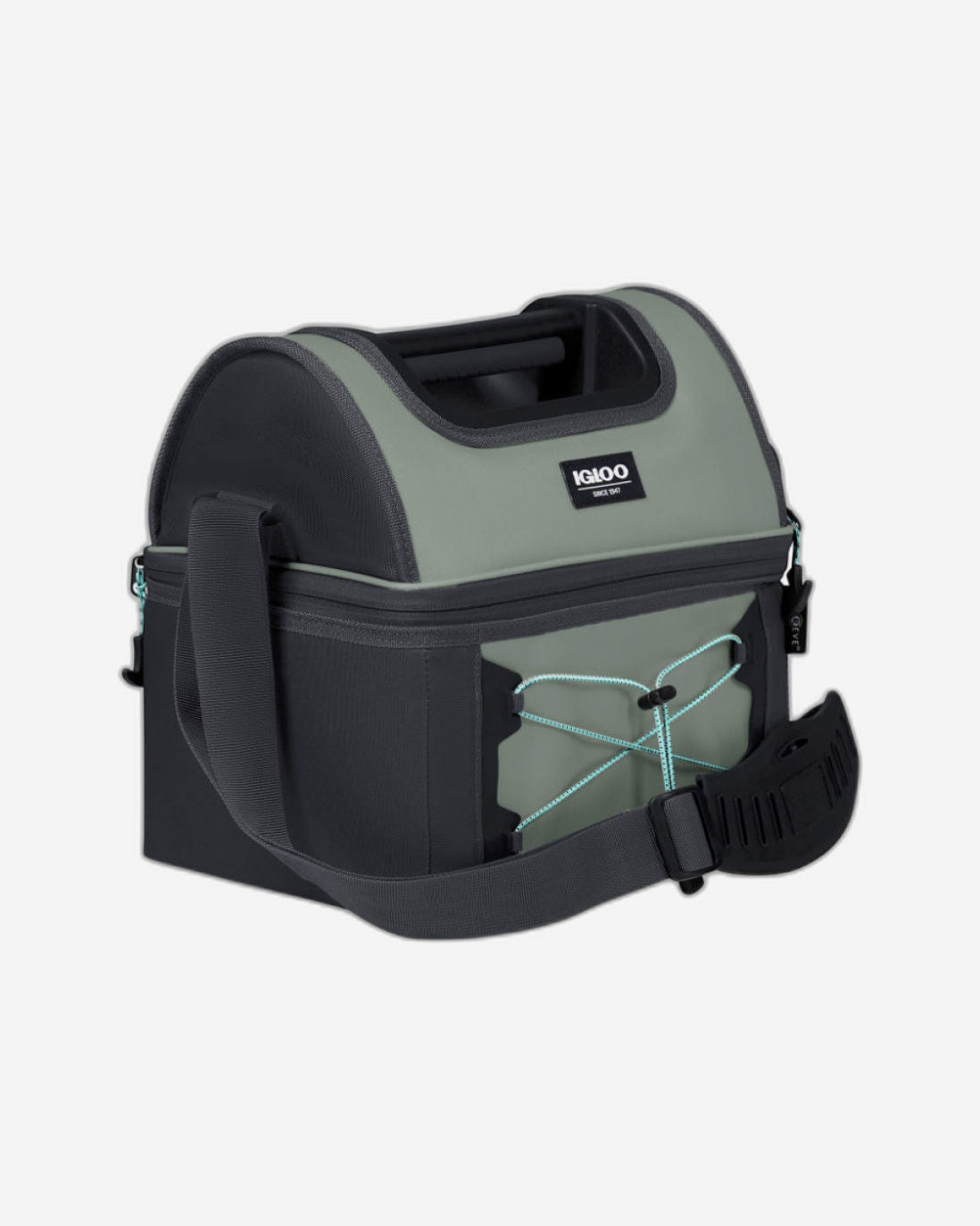 حقيبة تبريد معزولة ناعمة الجوانب لحمل علب الغداء من إيجلو، سعة ١٦ علبة - رمادي